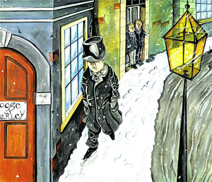 an illustration from A Christmas Carol